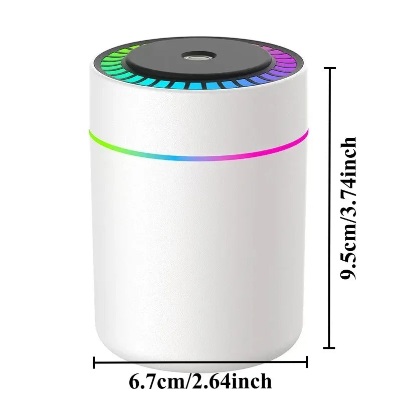 Transform Your Space with the 180ML Mini USB Air Humidifier and Aroma Diffuser - Perfect for Home, Car, and Bedroom!