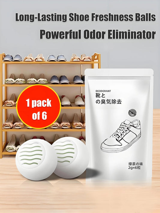 Effektive 6/18 Stück Schuh-Deodorant-Kugeln – Wiederverwendbare, Duftende Geruchsbeseitiger für Turnschuhe, Schrank und Schublade